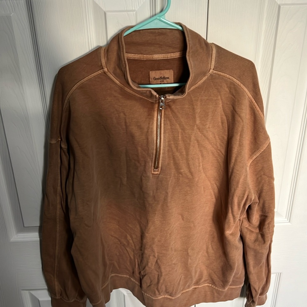 Good fellow tan sweatshirt